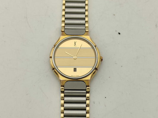 Yves Saint Laurent Women's Quartz Gold Dial Watch 56446