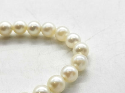Akoya pearl necklace, diameter approximately 5.3mm-5.9mm, 18K gold, 21.4g 
