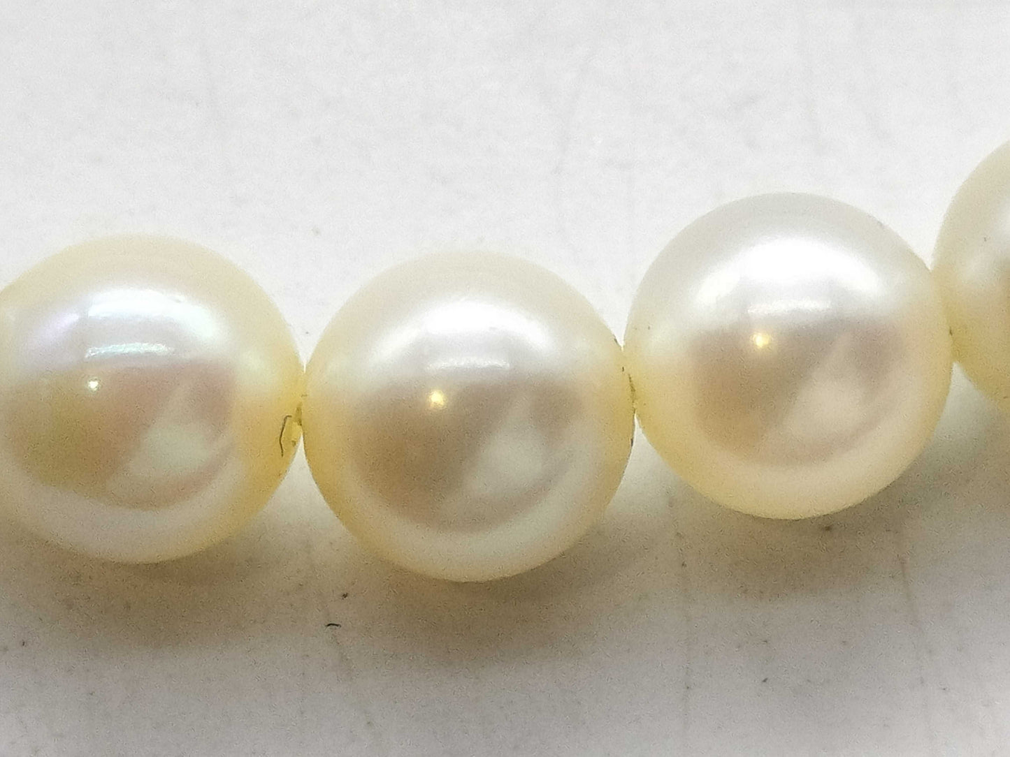 Akoya pearl necklace, diameter approximately 5.3mm-5.9mm, 18K gold, 21.4g 