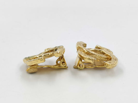 CHANEL Gold Earrings ※No Plate Earrings