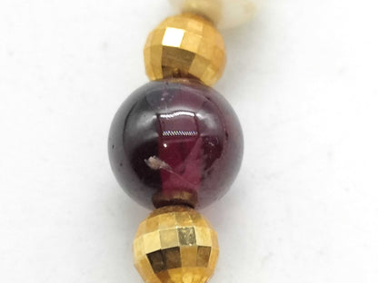 Colored Akoya Pearl Necklace, Diameter: Approx. 5.0mm-7.2mm, 18.9g, 18K Metal