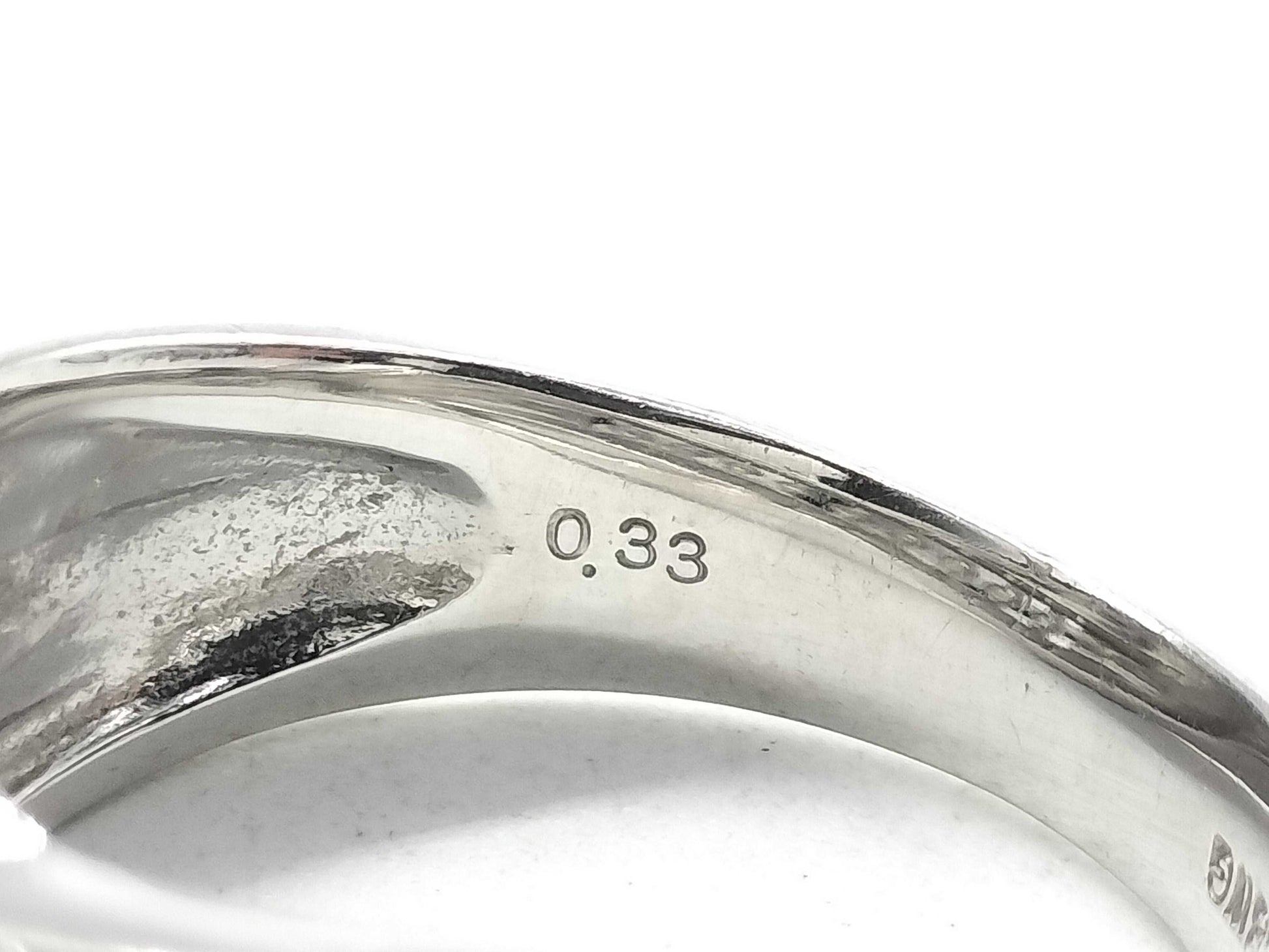 D0.33ct K18WG 4.9g Ring 