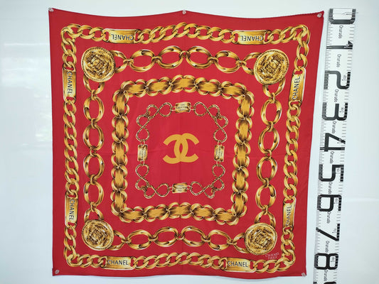CHANEL 31RUE CAMBON Chain Pattern Scarf