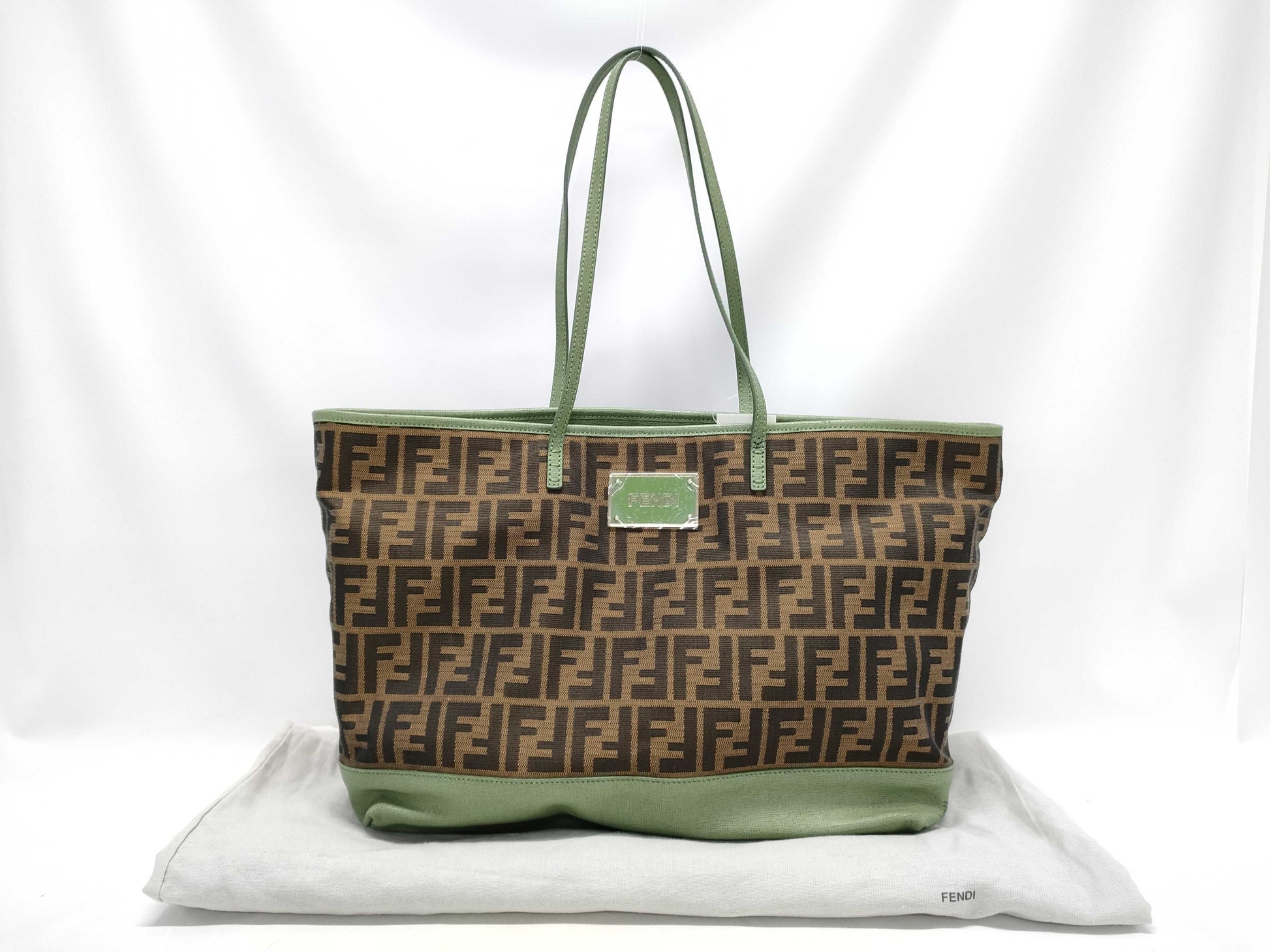 FENDI Zucca pattern canvas tote bag