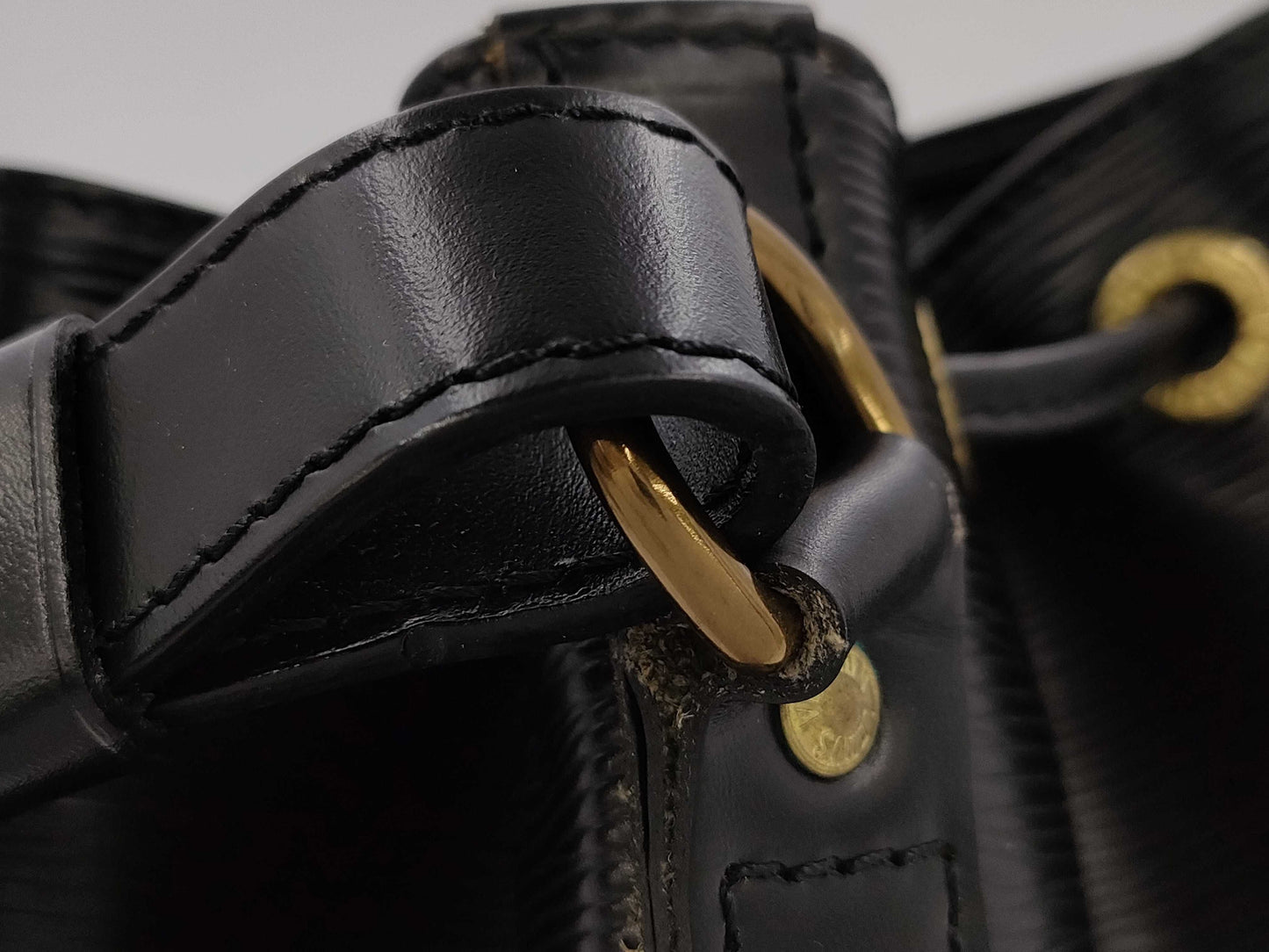 LOUIS VUITTON Epi Noe Drawstring Shoulder Bag M59002 Black