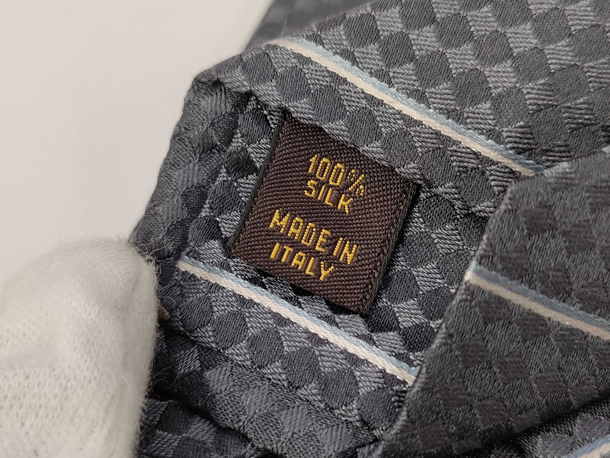 LOUIS VUITTON Damier Micro Damier Silk Tie with Storage Box Other Accessories