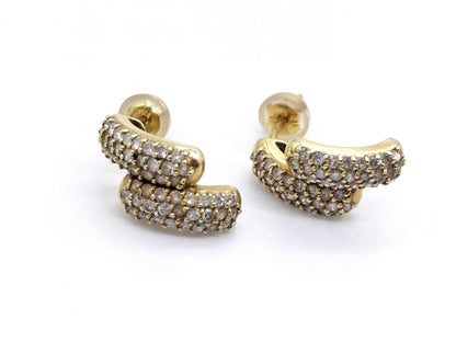 D0.50ct K18 3.4g Earrings 