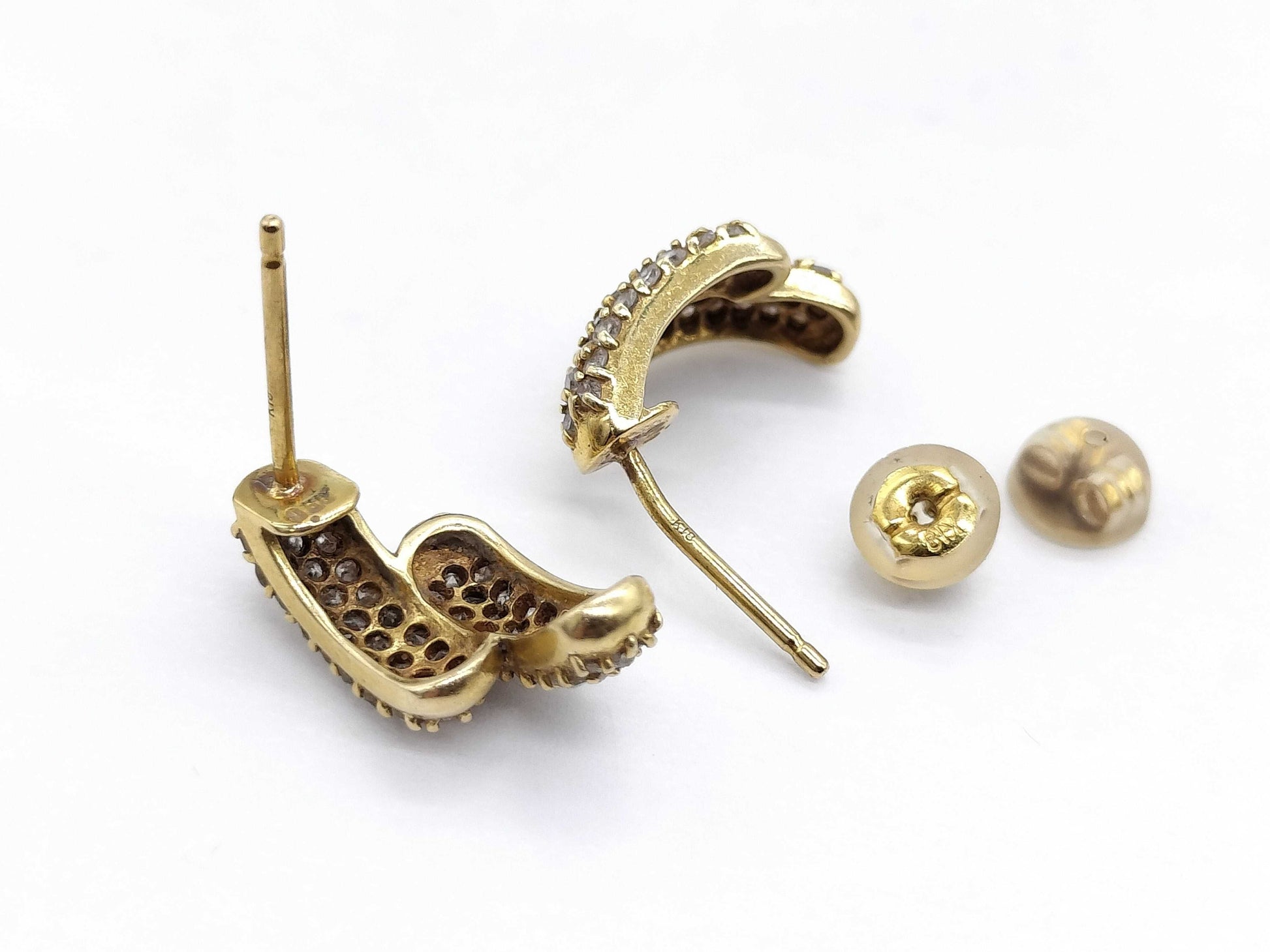 D0.50ct K18 3.4g Earrings 