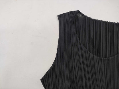 ISSEY MIYAKE Pleats Please/Dress/Black Dress