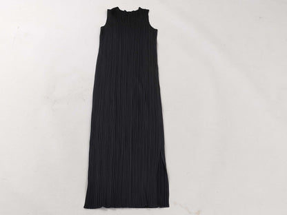 ISSEY MIYAKE Pleats Please/Dress/Black Dress