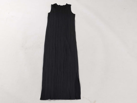 ISSEY MIYAKE Pleats Please/Dress/Black Dress