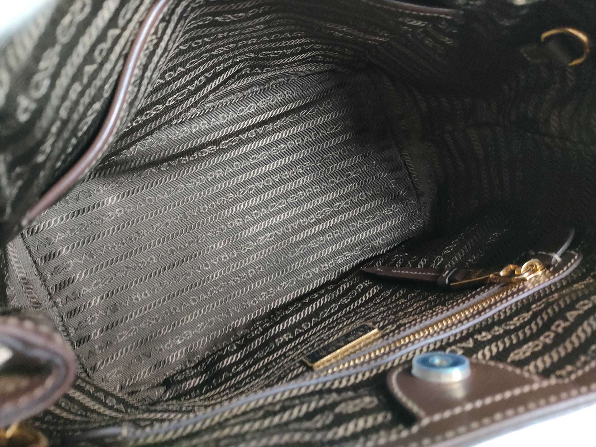 PRADA Logo Jacquard Bag 1BA172 Handbag