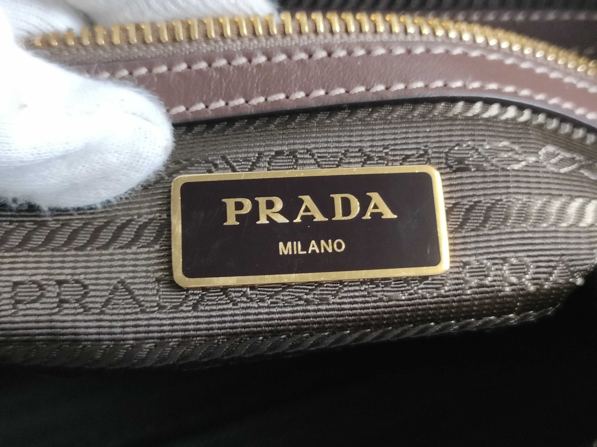 PRADA Logo Jacquard Bag 1BA172 Handbag