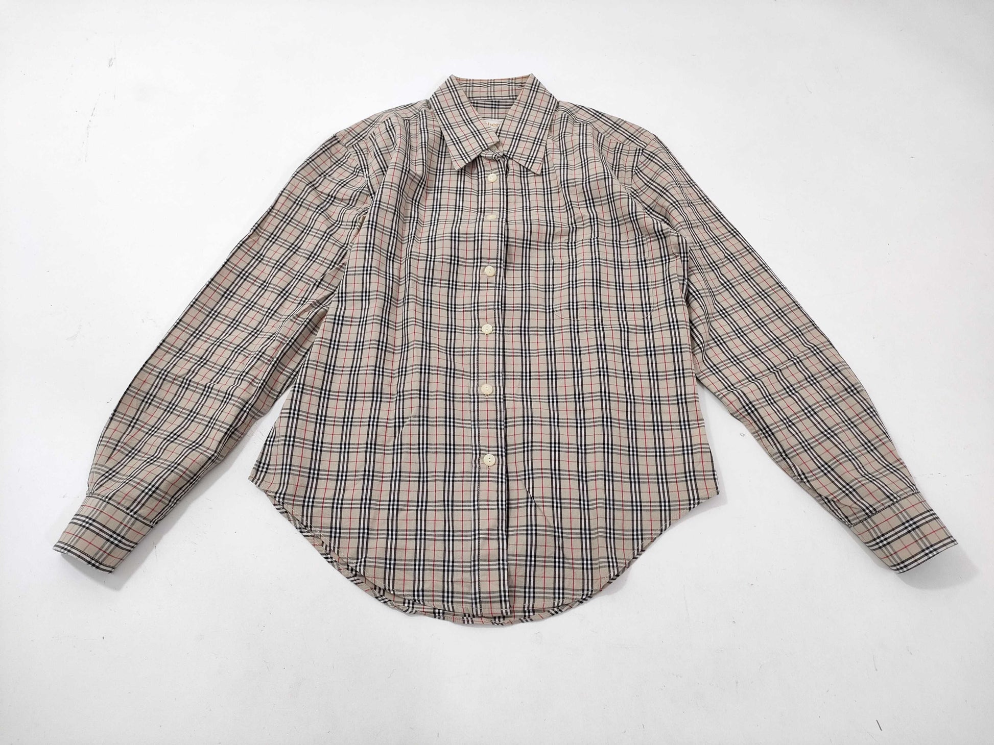 Burberrys Check/Long Sleeve Shirt