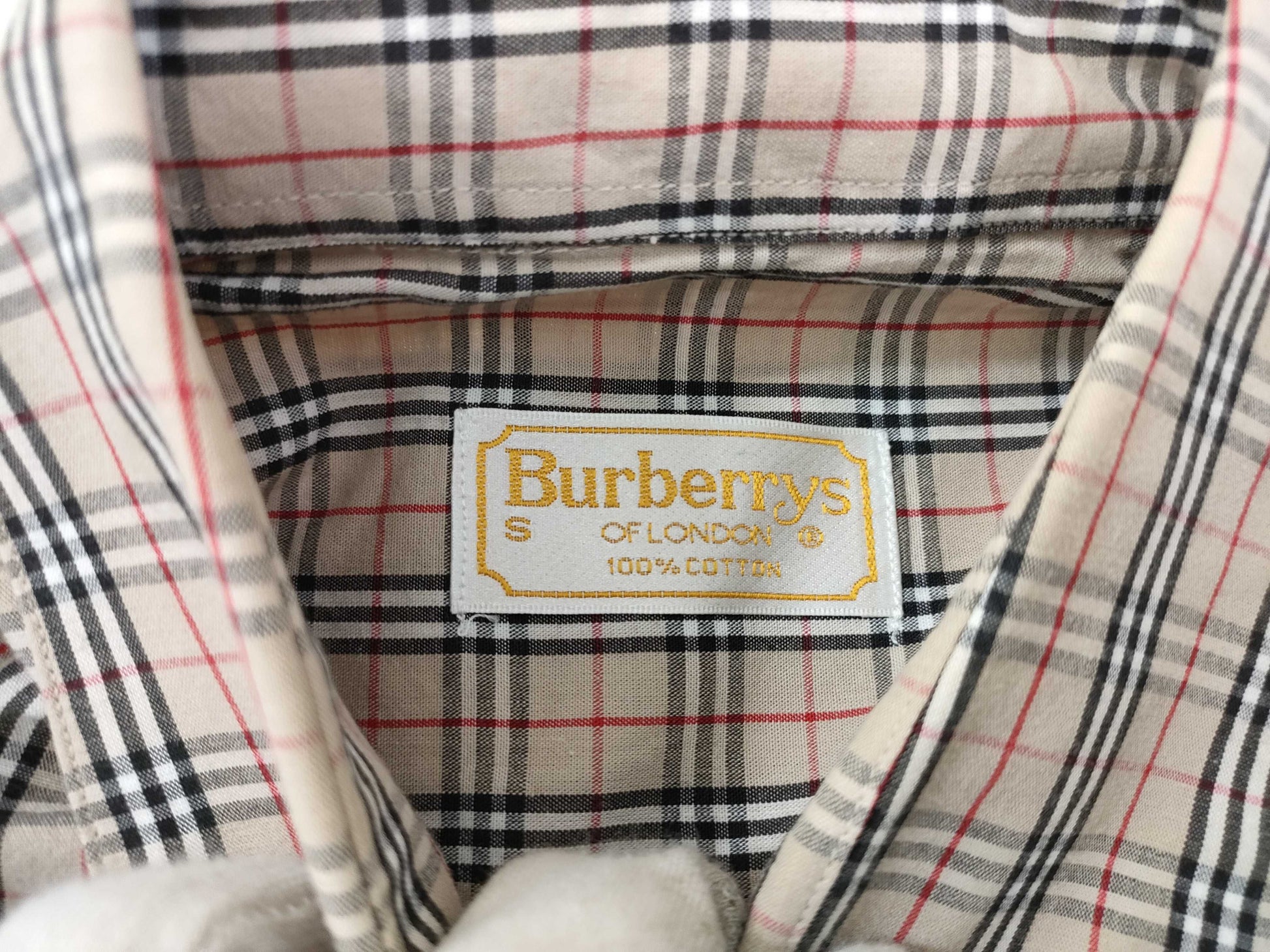 Burberrys Check/Long Sleeve Shirt