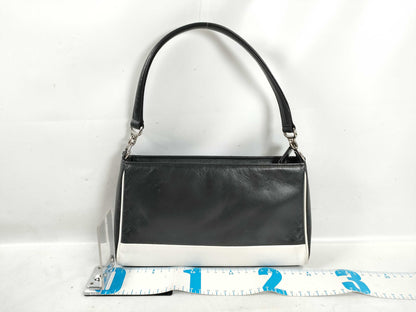agnes b. one-shoulder leather shoulder bag
