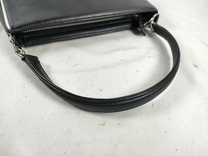 agnes b. one-shoulder leather shoulder bag