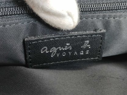 agnes b. one-shoulder leather shoulder bag