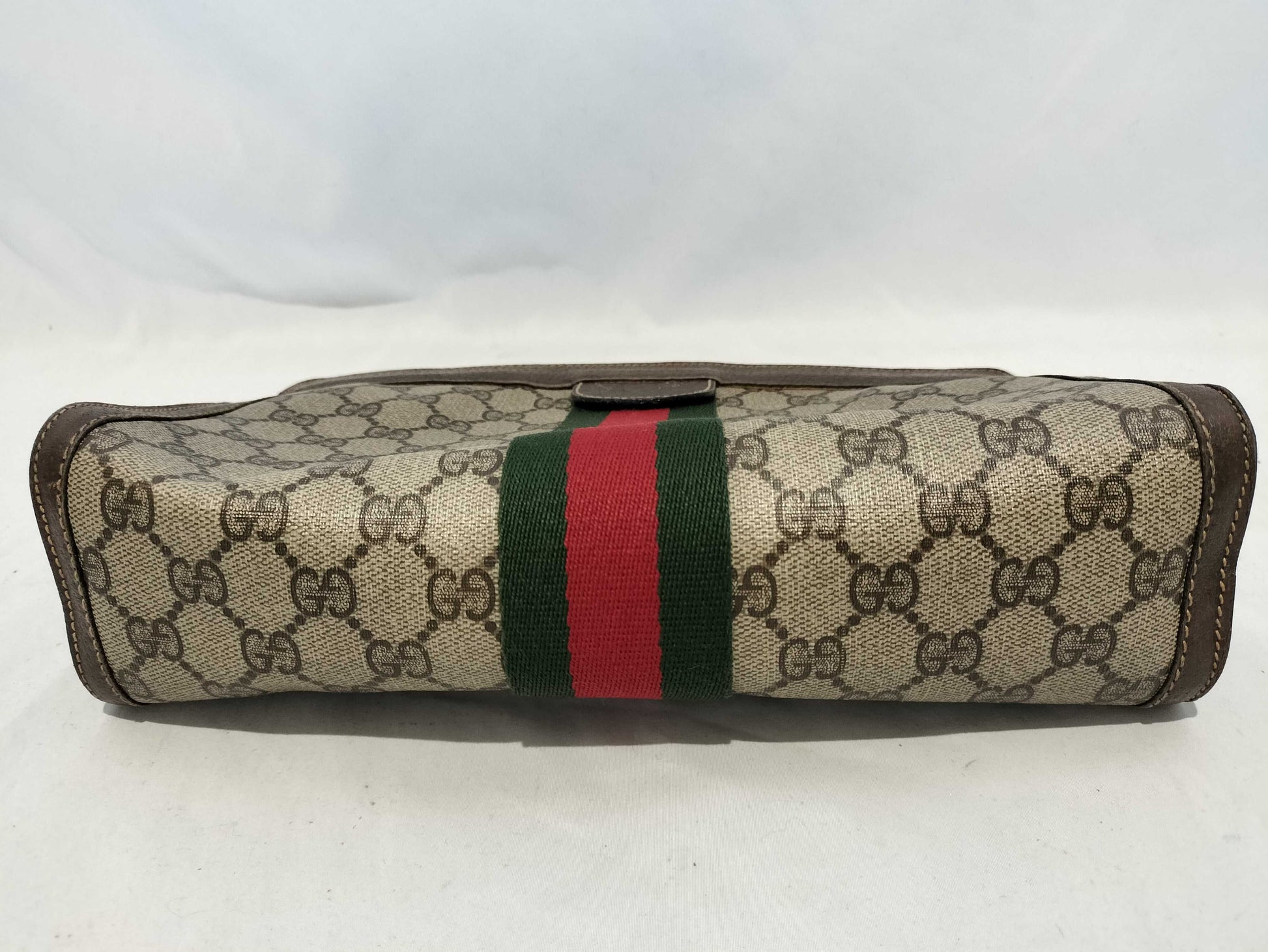 GUCCI GG PVC GG Pattern Sherry Line Clutch Bag