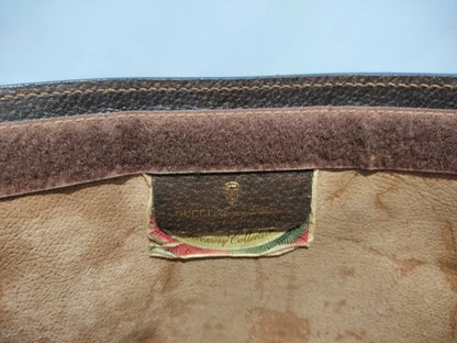 GUCCI GG PVC GG Pattern Sherry Line Clutch Bag