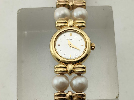 SEIKO 1E20-0500 Purple Bracelet Watch Women's Watch