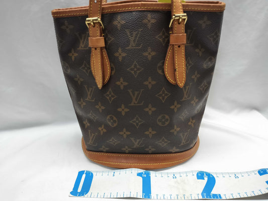 LOUIS VUITTON M42238 Monogram Bucket PM Shoulder Bag