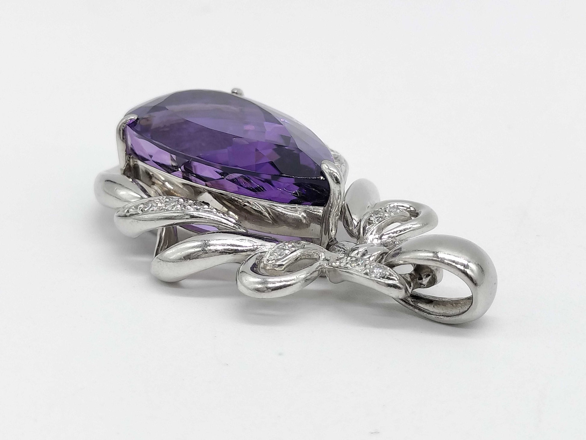 AM 17.56ct D 0.17ct Pt900 17.8g Pendant top 