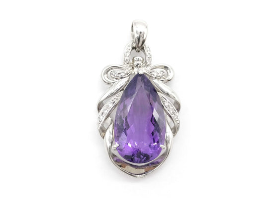 AM 17.56ct D 0.17ct Pt900 17.8g Pendant top 