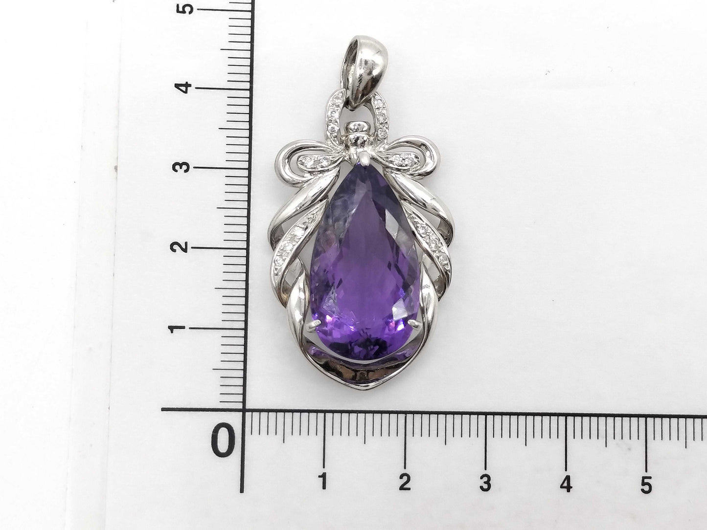 AM 17.56ct D 0.17ct Pt900 17.8g Pendant top 