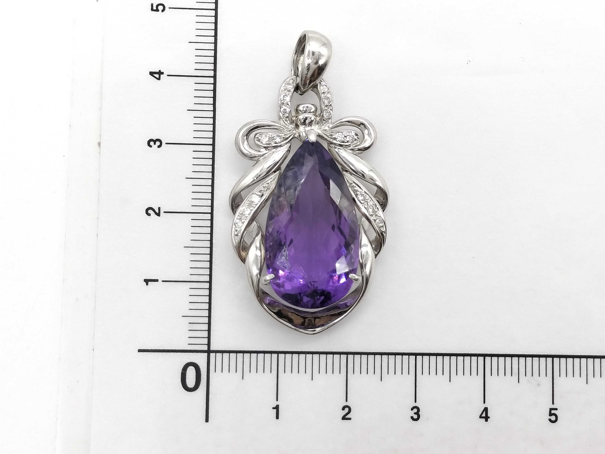 AM 17.56ct D 0.17ct Pt900 17.8g Pendant top 