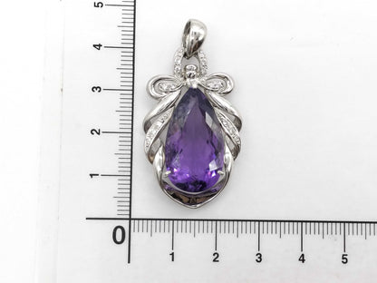 AM 17.56ct D 0.17ct Pt900 17.8g Pendant top 