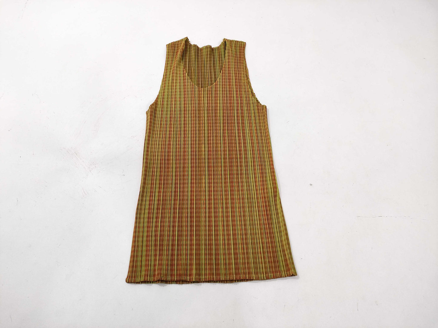 ISSEY MIYAKE Pleats Please Patterned Sleeveless Top
