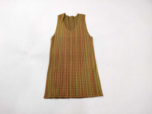 ISSEY MIYAKE Pleats Please Patterned Sleeveless Top