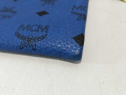 MCM MCM Accessory Pouch Leather Blue Pouch