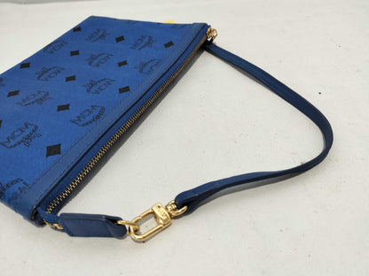 MCM MCM Accessory Pouch Leather Blue Pouch