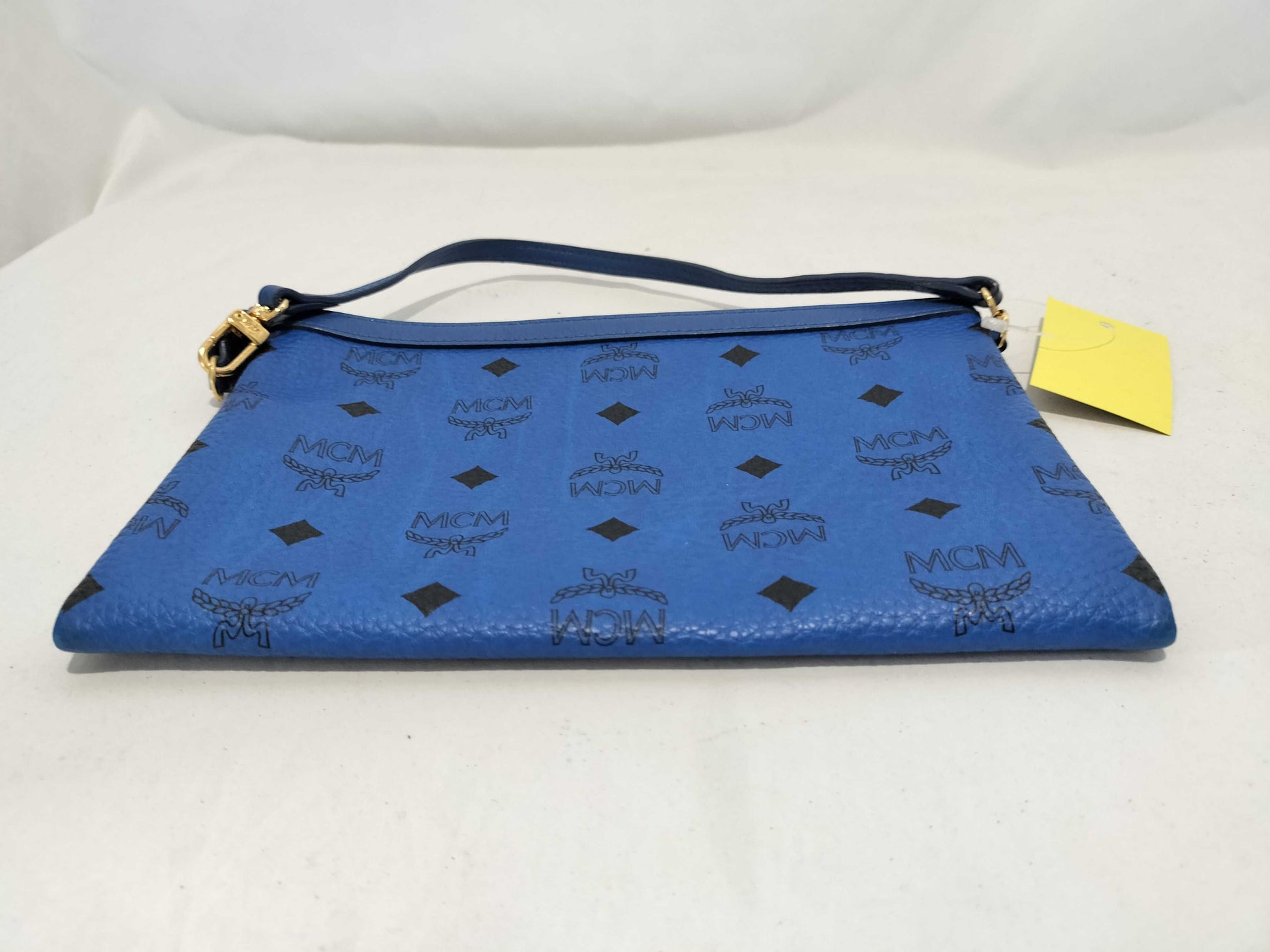 MCM MCM Accessory Pouch Leather Blue Pouch