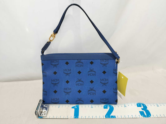 MCM MCM Accessory Pouch Leather Blue Pouch