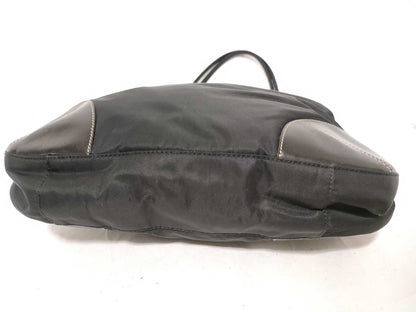 PRADA Nylon Triangle Logo Tote Bag