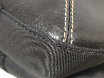 PRADA Nylon Triangle Logo Tote Bag