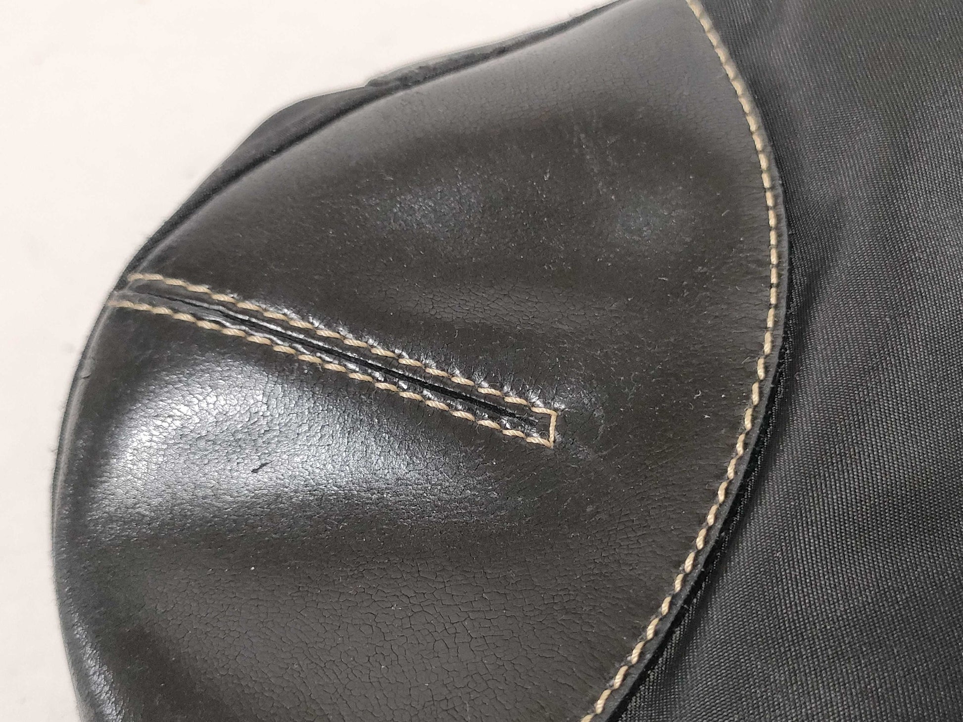 PRADA Nylon Triangle Logo Tote Bag