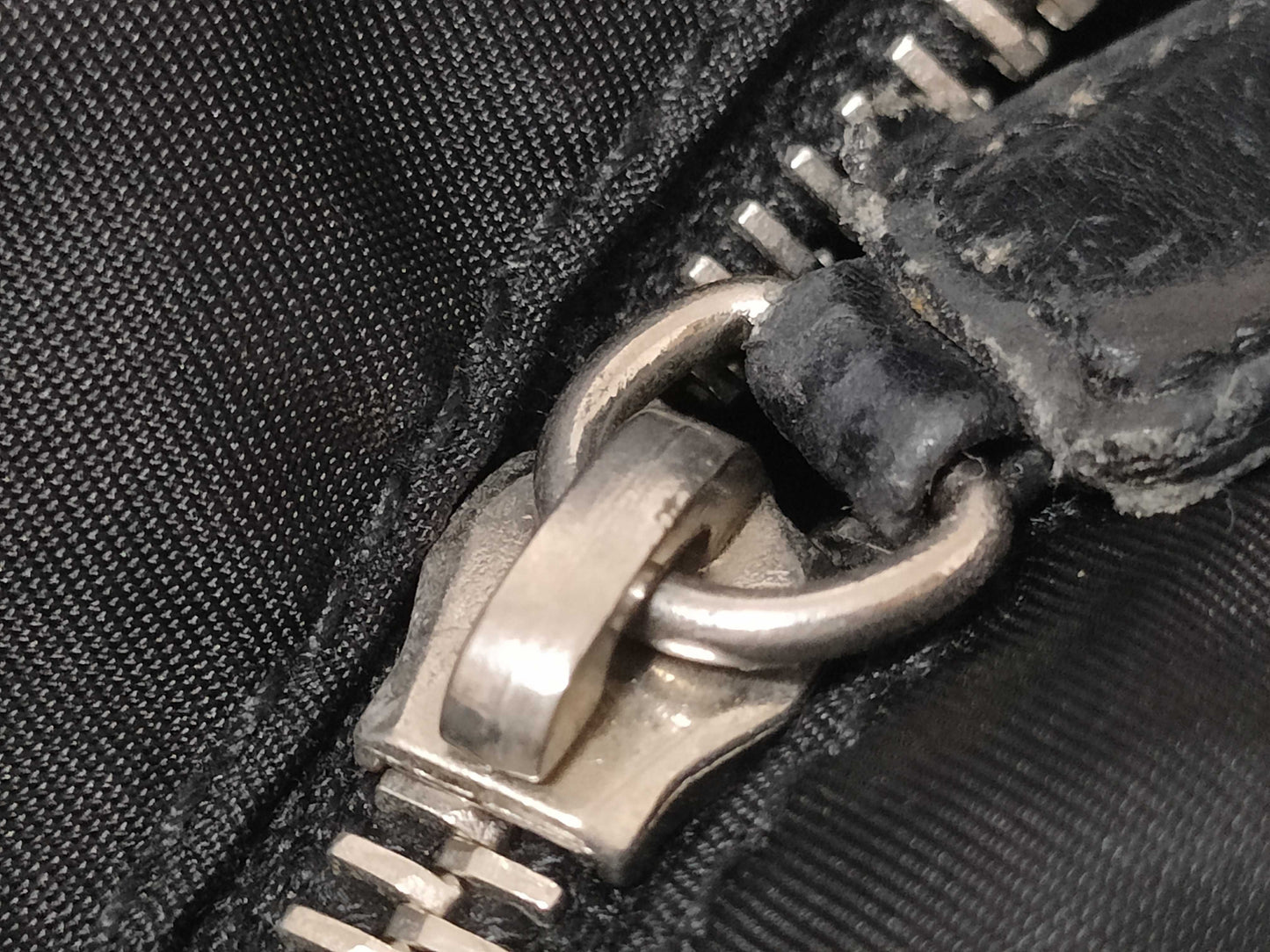PRADA Nylon Triangle Logo Tote Bag
