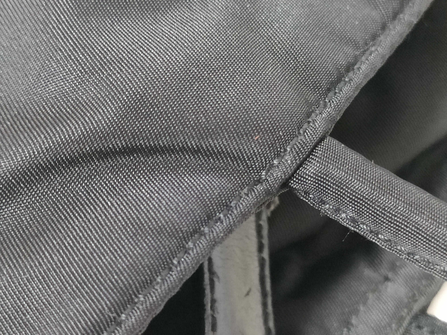 PRADA Nylon Triangle Logo Tote Bag