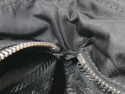 PRADA Nylon Triangle Logo Tote Bag