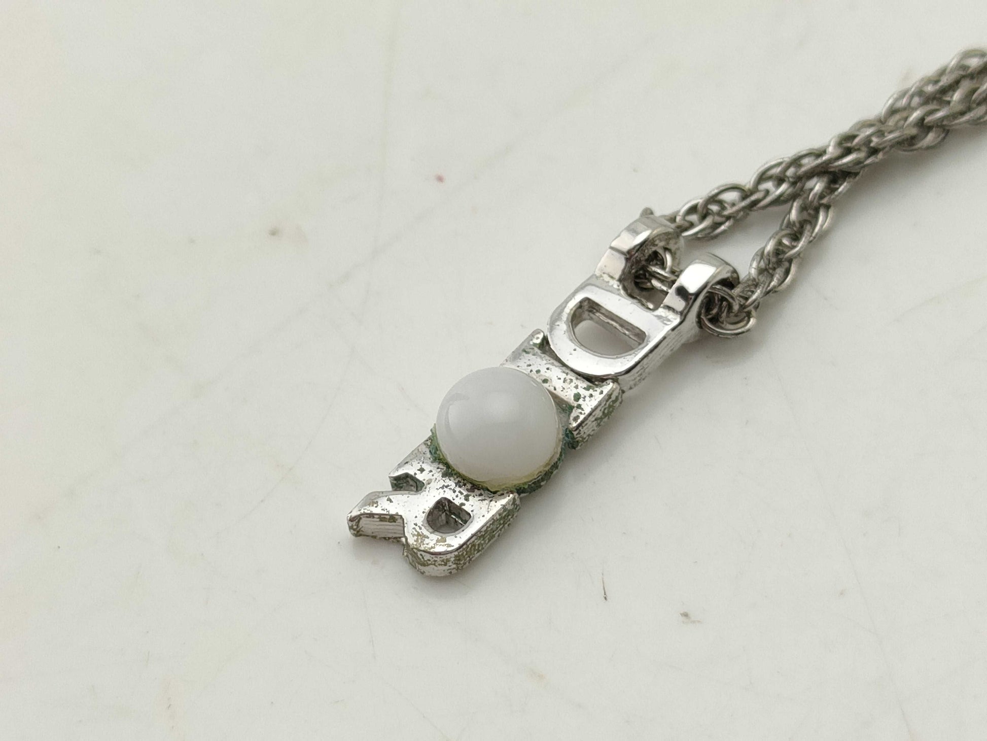 Dior Dior logo necklace