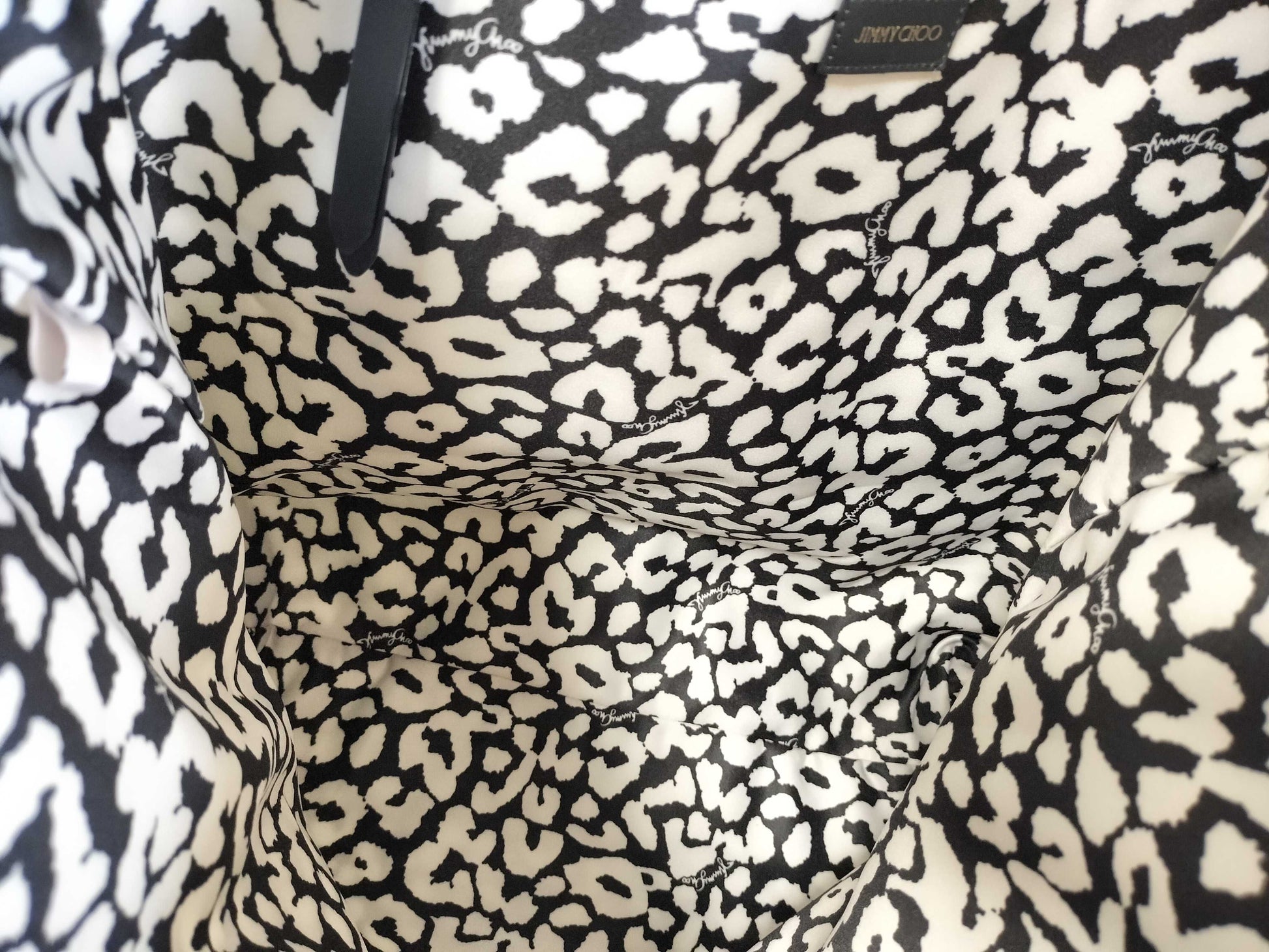 JIMMY CHOO Candice Nylon Leopard Print Tote Bag
