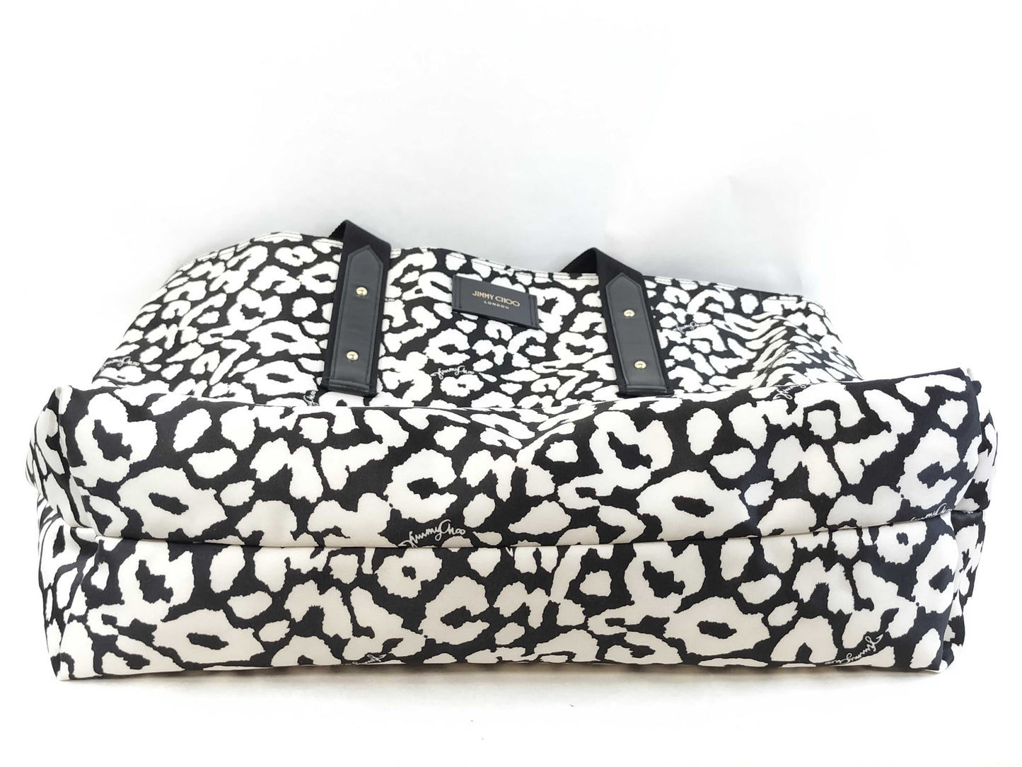 JIMMY CHOO Candice Nylon Leopard Print Tote Bag