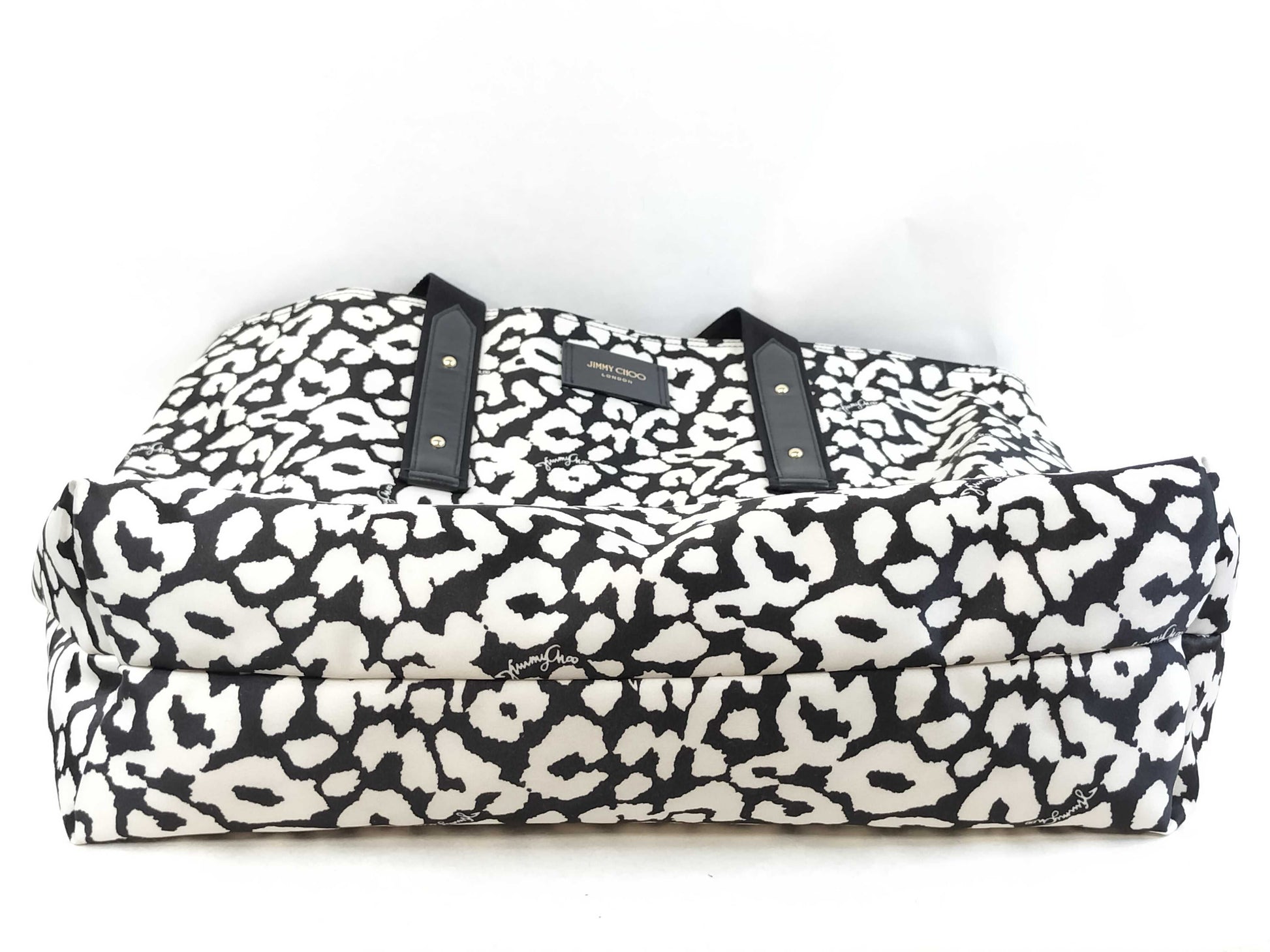 JIMMY CHOO Candice Nylon Leopard Print Tote Bag
