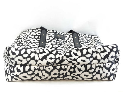 JIMMY CHOO Candice Nylon Leopard Print Tote Bag