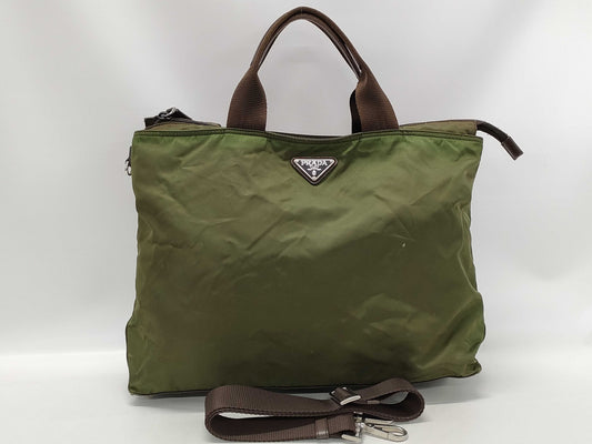 PRADA Nylon 2-Way Shoulder Handbag