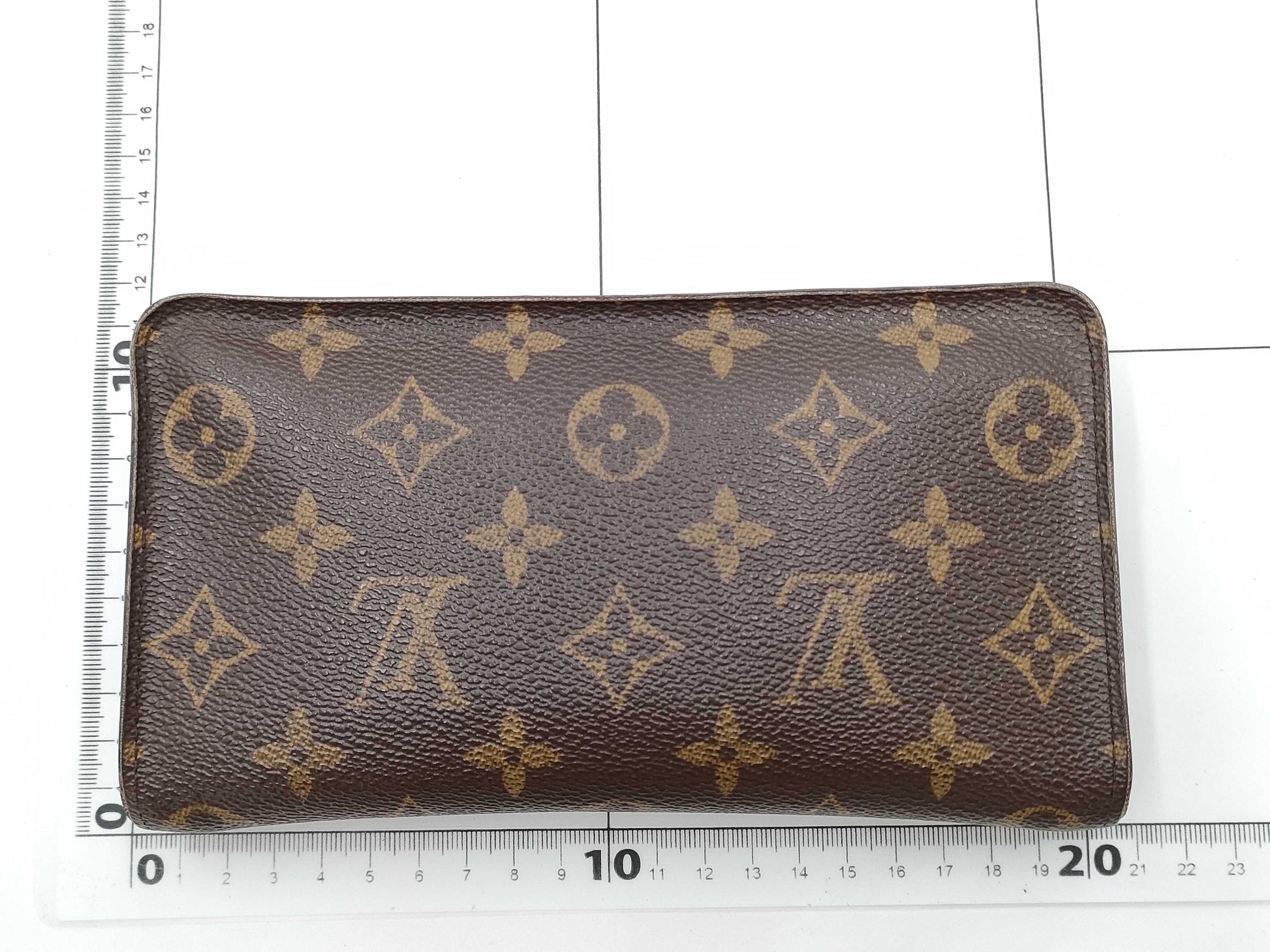 LOUIS VUITTON Monogram M61727 Porte Monne Zip Wallet